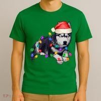 Husky Christmas Cute Dog Lover Holiday T-Shirt thumb 3