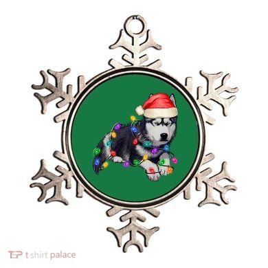 Husky Christmas Cute Dog Lover Holiday Ornament