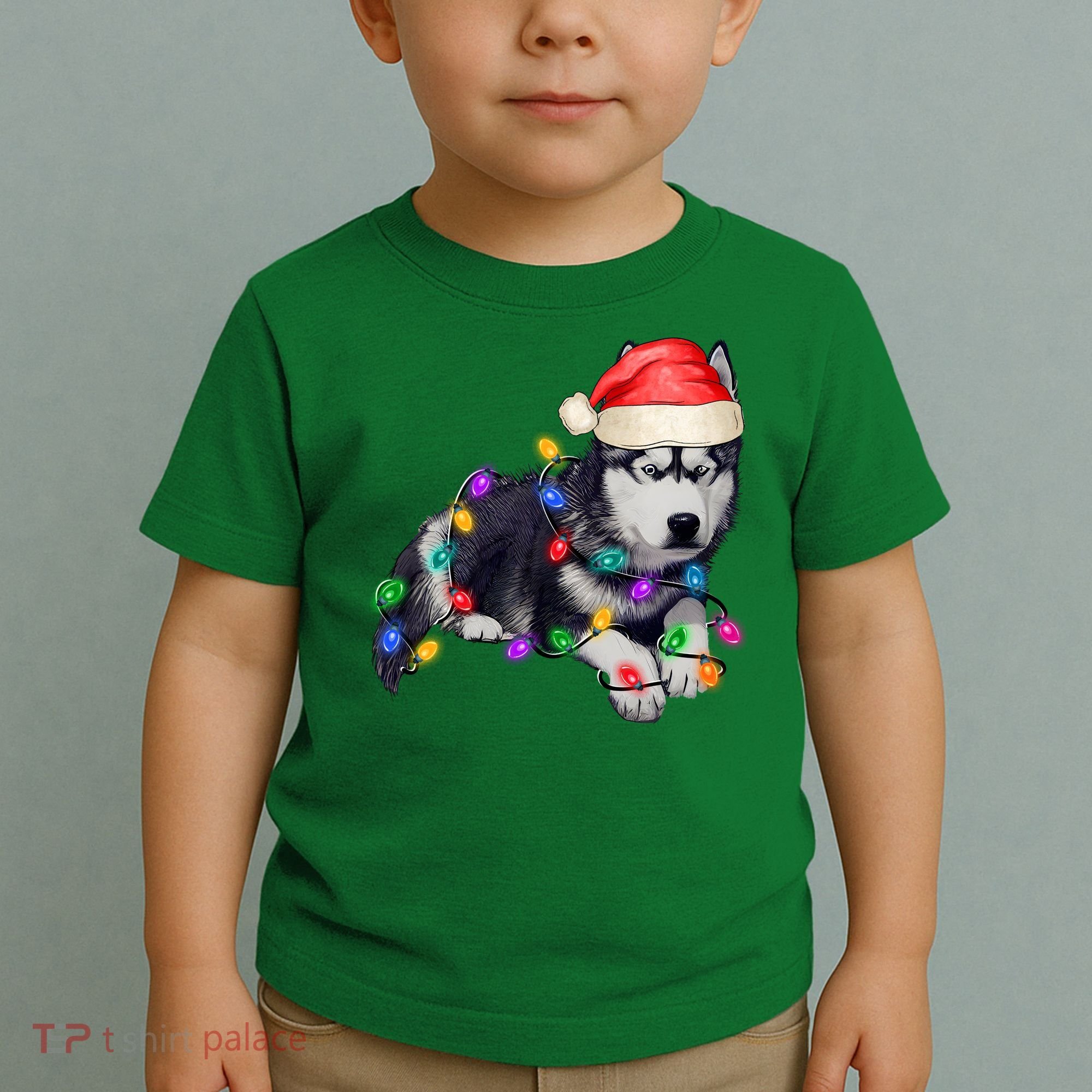 Husky Christmas Cute Dog Lover Holiday Toddler T-Shirt