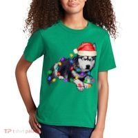 Husky Christmas Cute Dog Lover Holiday Kids T-Shirt thumb 2