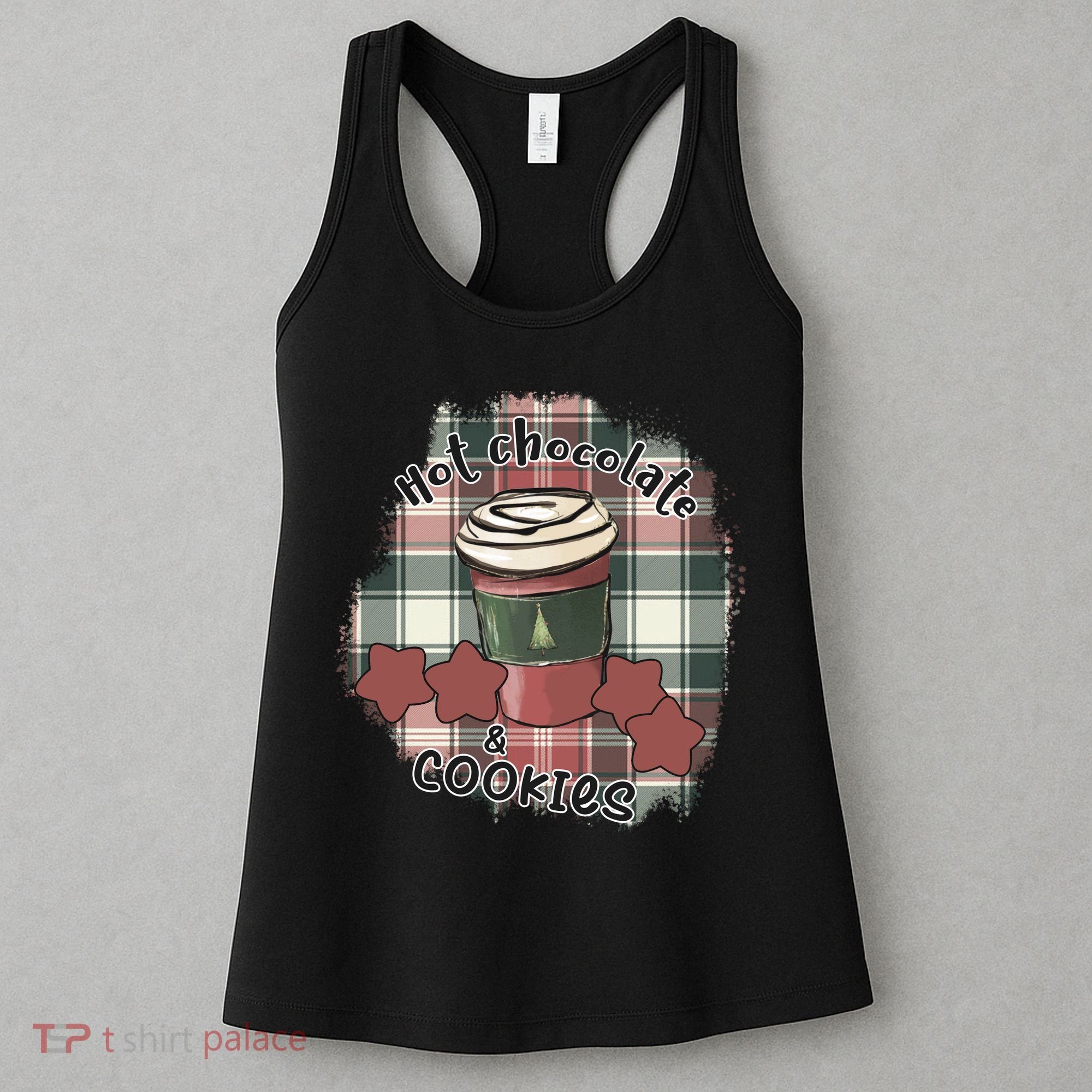 Hot Cocoa Cookies Drink Hot Chocolate Watch Christmas Women's Tank Top