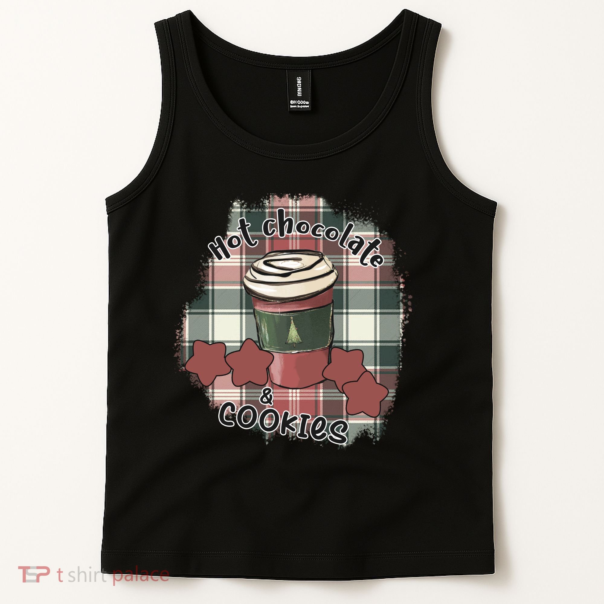 Hot Cocoa Cookies Drink Hot Chocolate Watch Christmas Tank Top