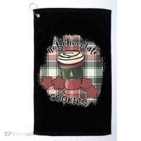 Hot Cocoa Cookies Drink Hot Chocolate Watch Christmas Golf Towel thumb 0