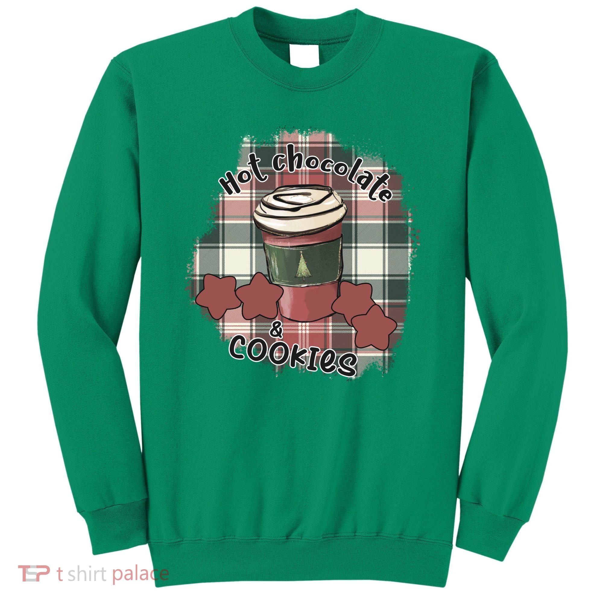 Hot Cocoa Cookies Drink Hot Chocolate Watch Christmas Sweatshirt