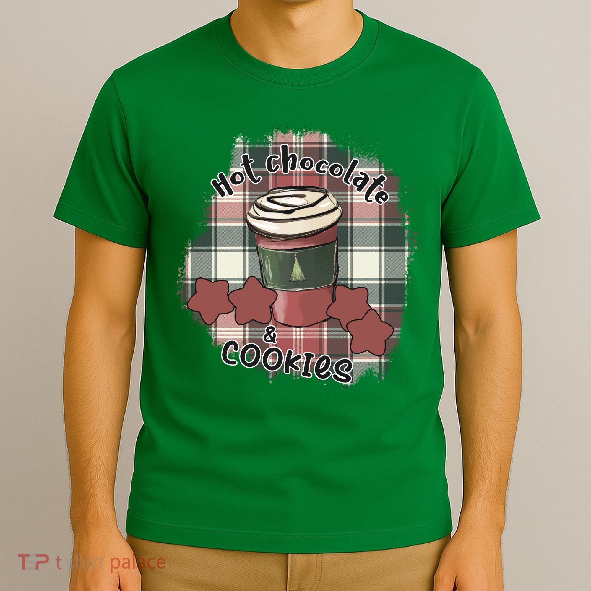Hot Cocoa Cookies Drink Hot Chocolate Watch Christmas T-Shirt