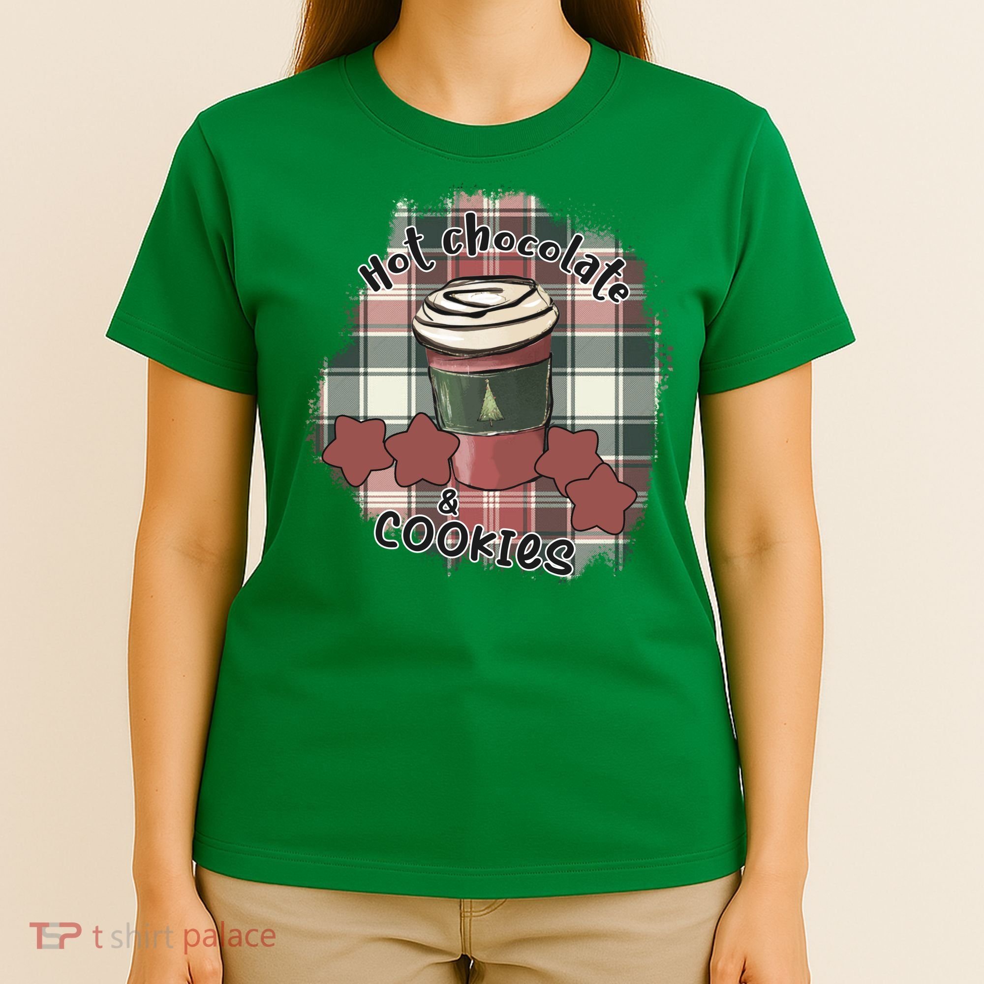 Hot Cocoa Cookies Drink Hot Chocolate Watch Christmas T-Shirt