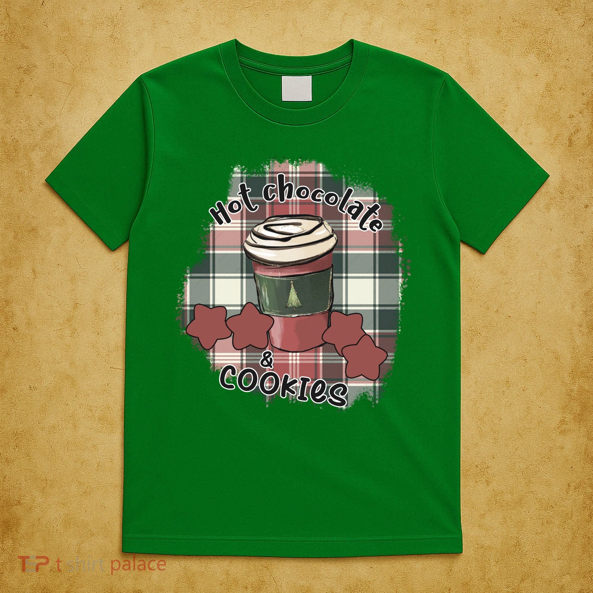 Hot Cocoa Cookies Drink Hot Chocolate Watch Christmas T-Shirt