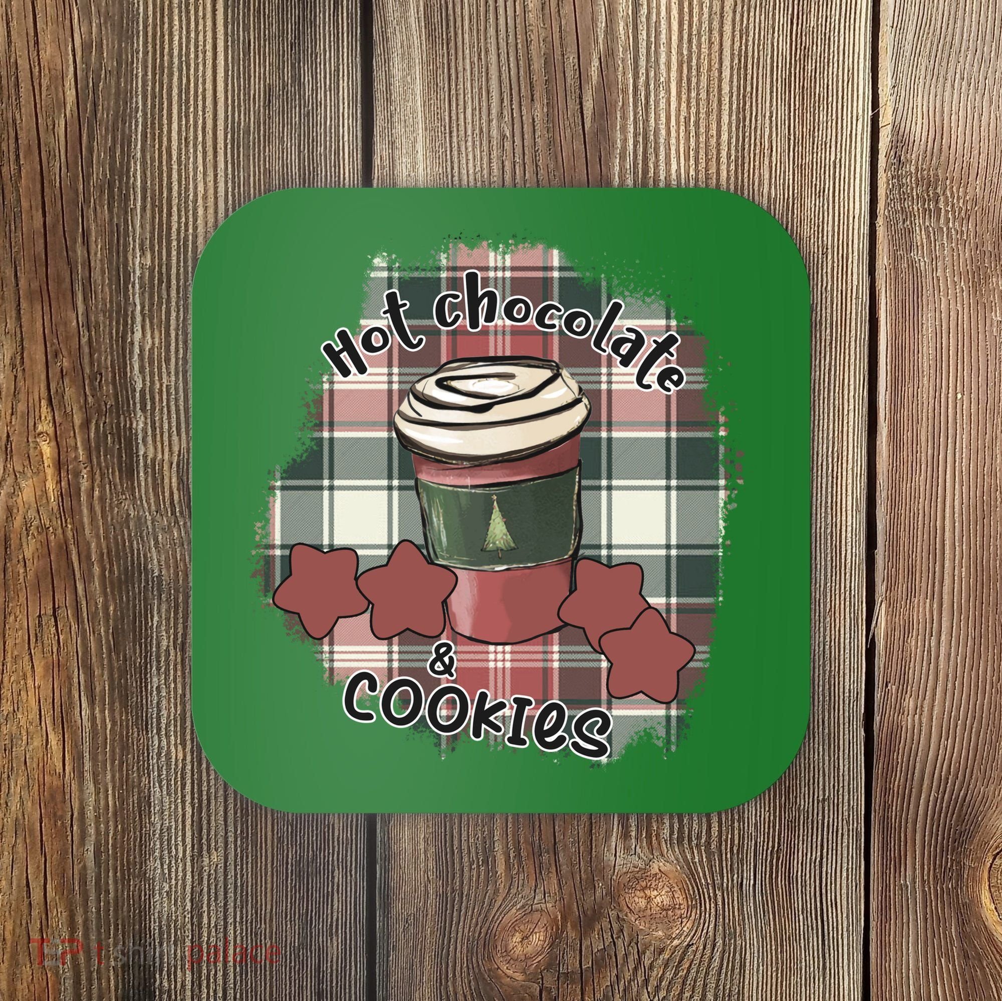 Hot Cocoa Cookies Drink Hot Chocolate Watch Christmas Coaster
