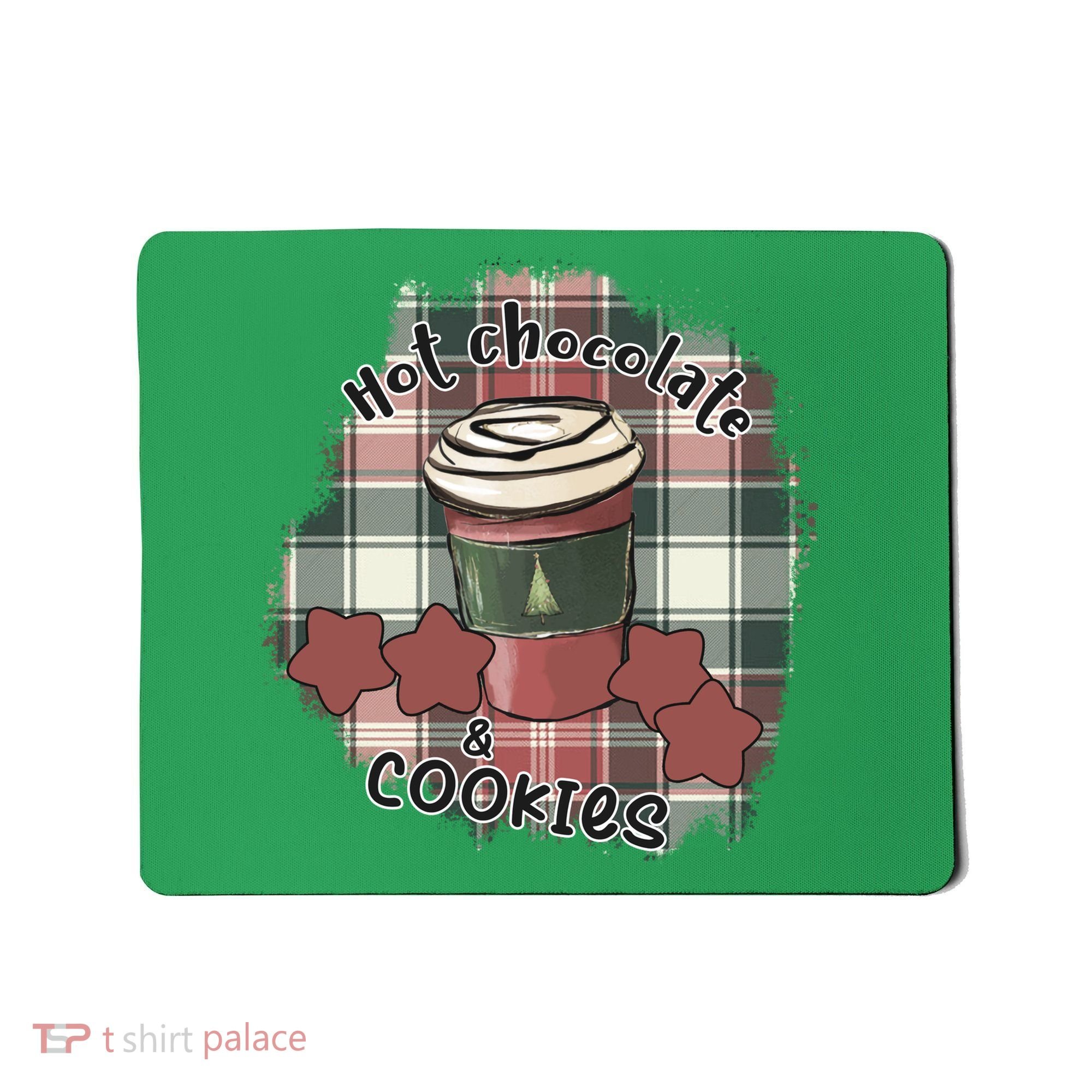 Hot Cocoa Cookies Drink Hot Chocolate Watch Christmas Mousepad