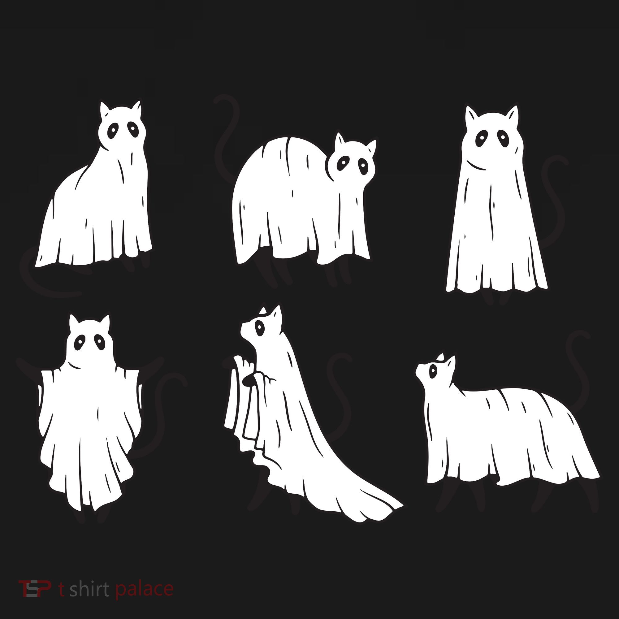 Halloween Cute Cat Boo Halloween Cat Ghost Ornament