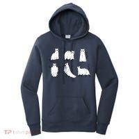 Halloween Cute Cat Boo Halloween Cat Ghost Women's Hoodie thumb 0