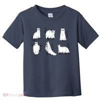 Halloween Cute Cat Boo Halloween Cat Ghost Toddler T-Shirt thumb 0