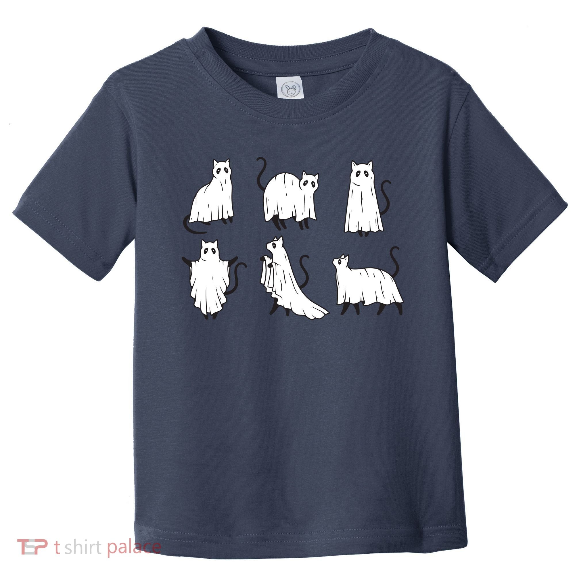 Halloween Cute Cat Boo Halloween Cat Ghost Toddler T-Shirt