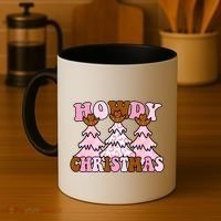 Howdy Christmas Cute Holiday Coffee Mug thumb 4