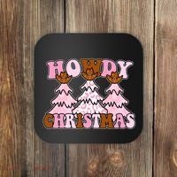 Howdy Christmas Cute Holiday Coaster thumb 0