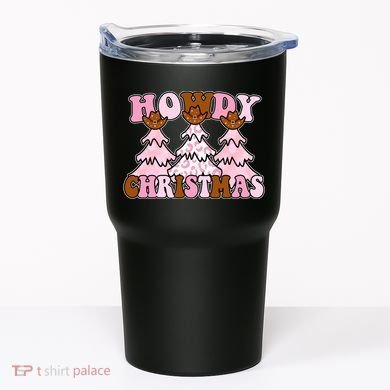 Howdy Christmas Cute Holiday Tumbler