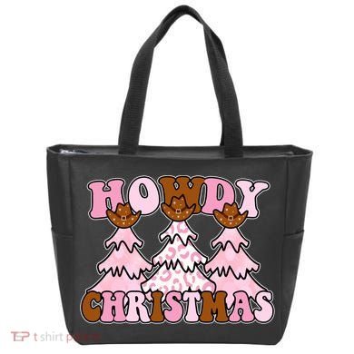 Howdy Christmas Cute Holiday Tote Bag