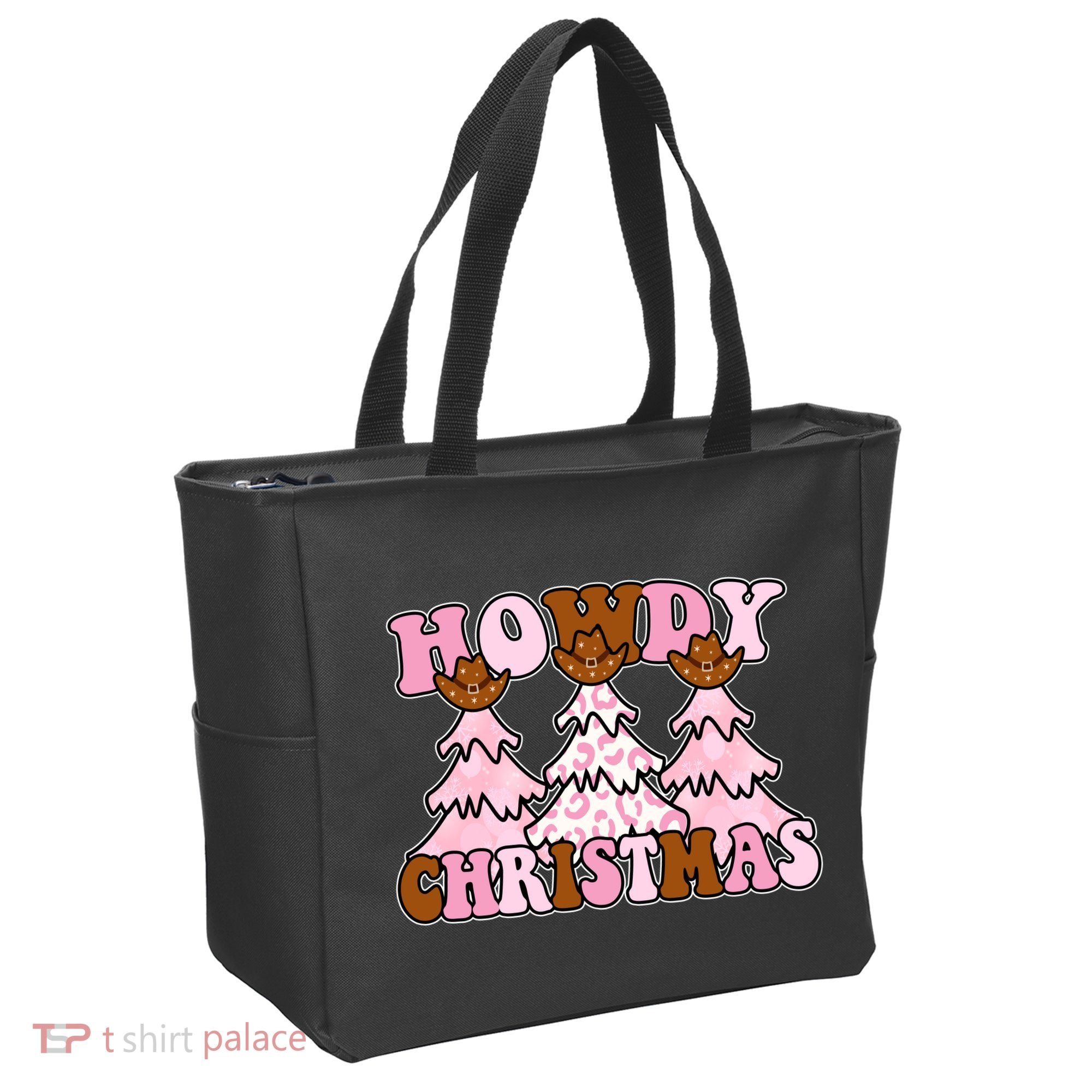 Howdy Christmas Cute Holiday Tote Bag