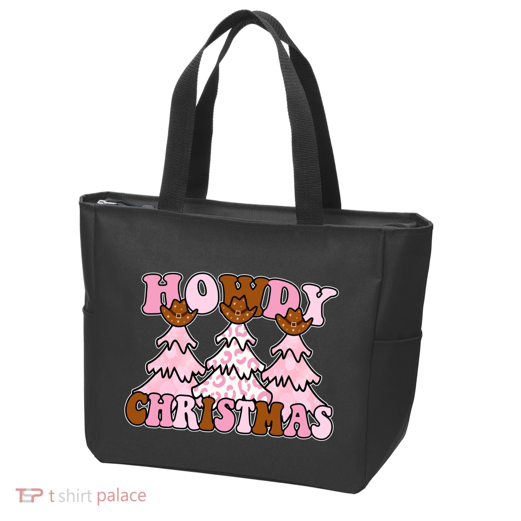 Howdy Christmas Cute Holiday Tote Bag