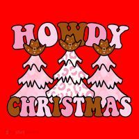 Howdy Christmas Cute Holiday Santa Hat thumb 1