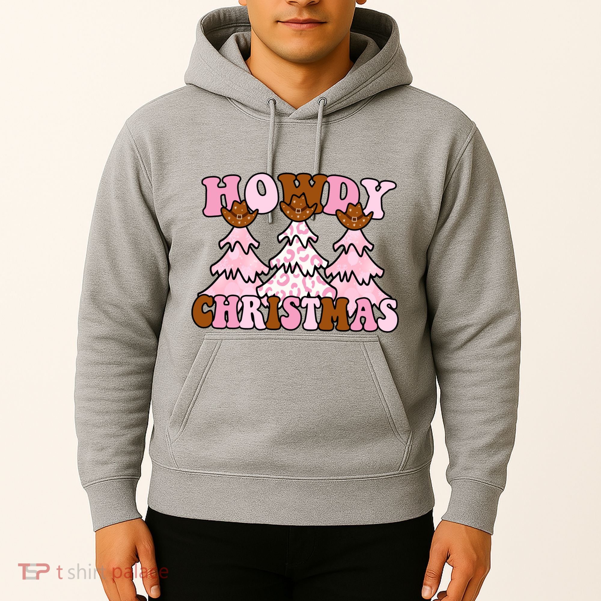 Howdy Christmas Cute Holiday Hoodie