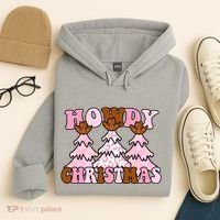 Howdy Christmas Cute Holiday Hoodie thumb 4