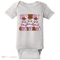Howdy Christmas Cute Holiday Baby Bodysuit thumb 0