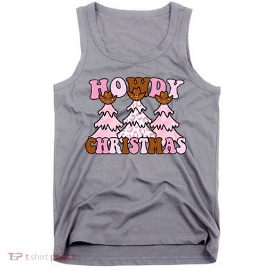 Howdy Christmas Cute Holiday Tank Top