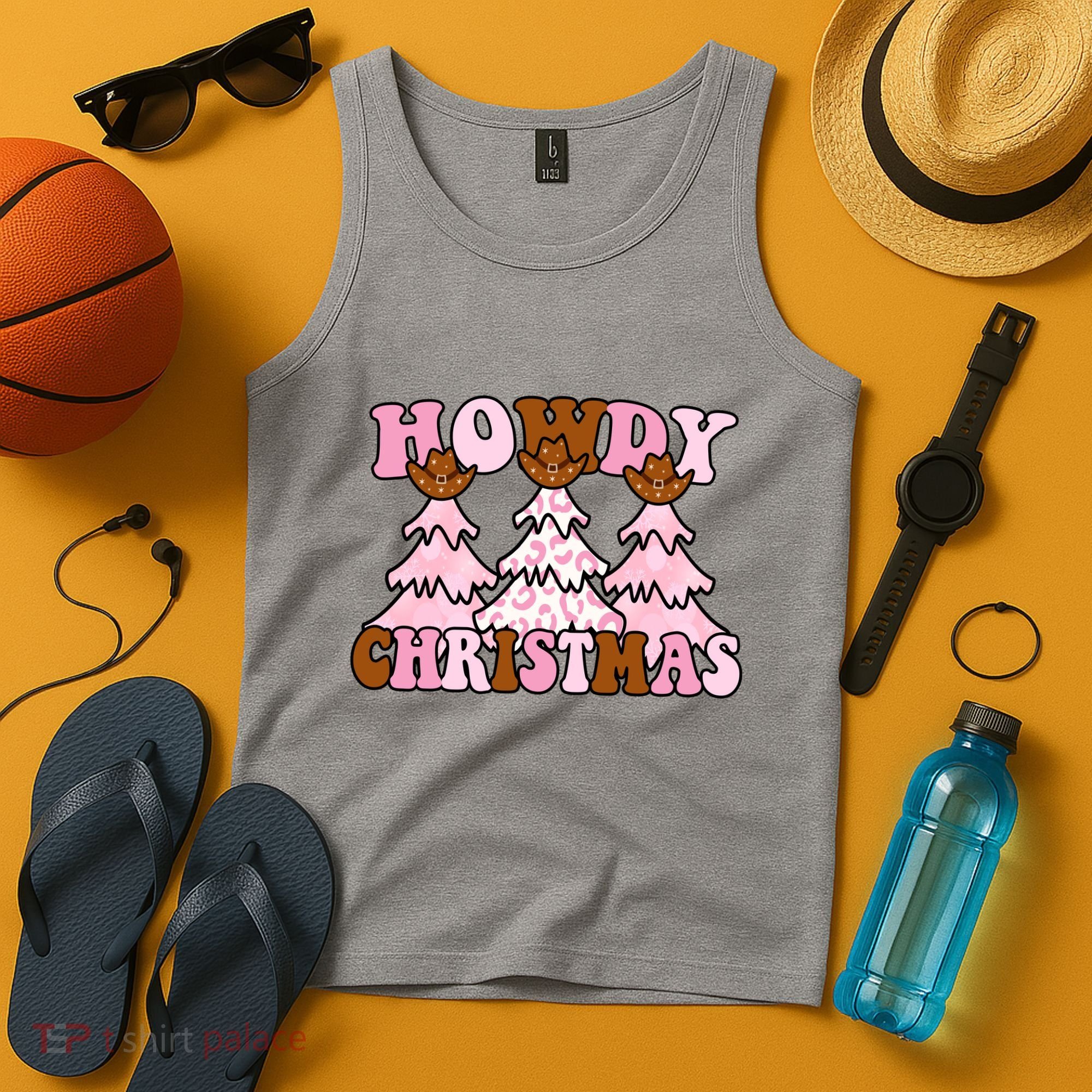 Howdy Christmas Cute Holiday Tank Top