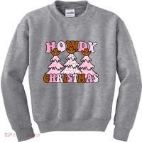 Howdy Christmas Cute Holiday Kids Sweatshirt thumb 0