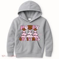 Howdy Christmas Cute Holiday Kids Hoodie thumb 0