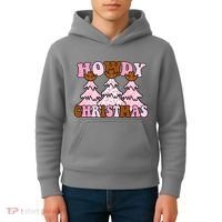 Howdy Christmas Cute Holiday Kids Hoodie thumb 4
