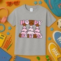 Howdy Christmas Cute Holiday Kids T-Shirt thumb 3