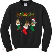 Hanging Cats Christmas Stockings Kids Sweatshirt thumb 0