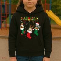 Hanging Cats Christmas Stockings Kids Hoodie thumb 3