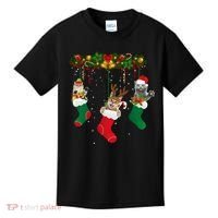 Hanging Cats Christmas Stockings Kids T-Shirt thumb 0
