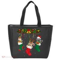 Hanging Cats Christmas Stockings Tote Bag thumb 0