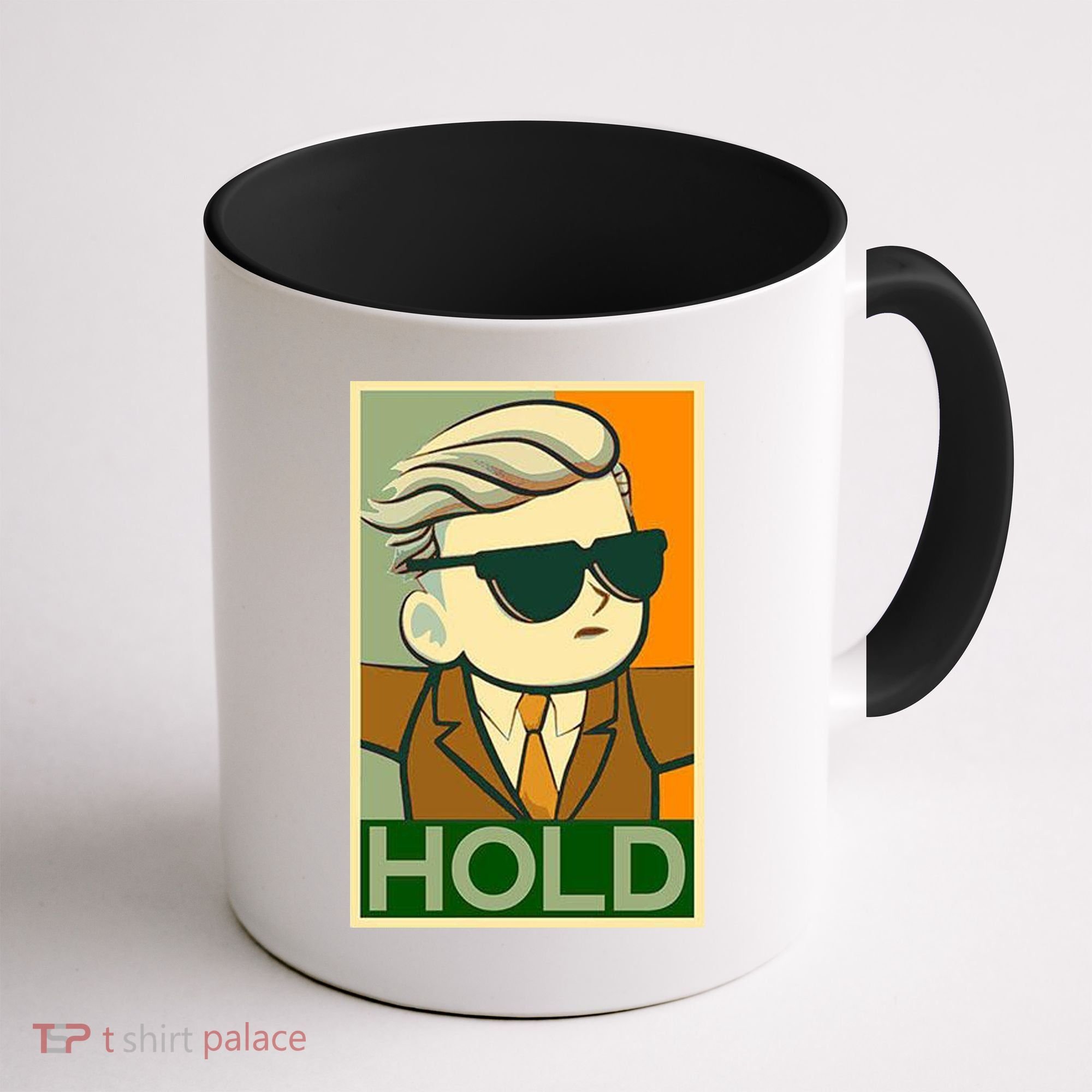 Hold Crypto Currency Cartoon Coffee Mug