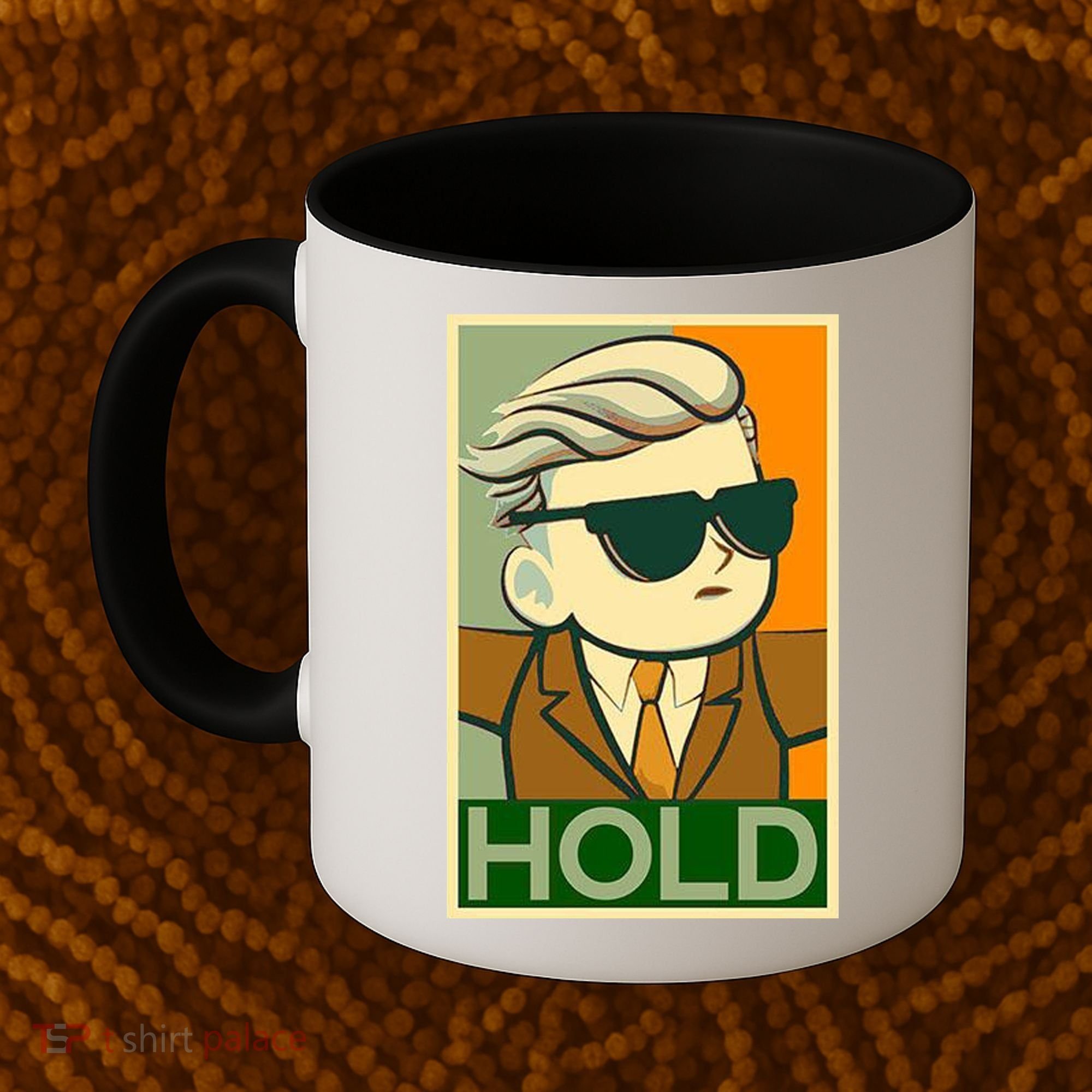 Hold Crypto Currency Cartoon Coffee Mug