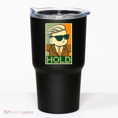 Hold Crypto Currency Cartoon Tumbler