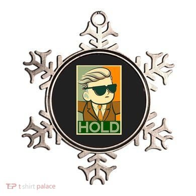 Hold Crypto Currency Cartoon Ornament