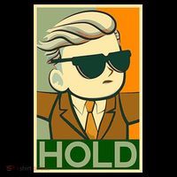 Hold Crypto Currency Cartoon Ornament thumb 1