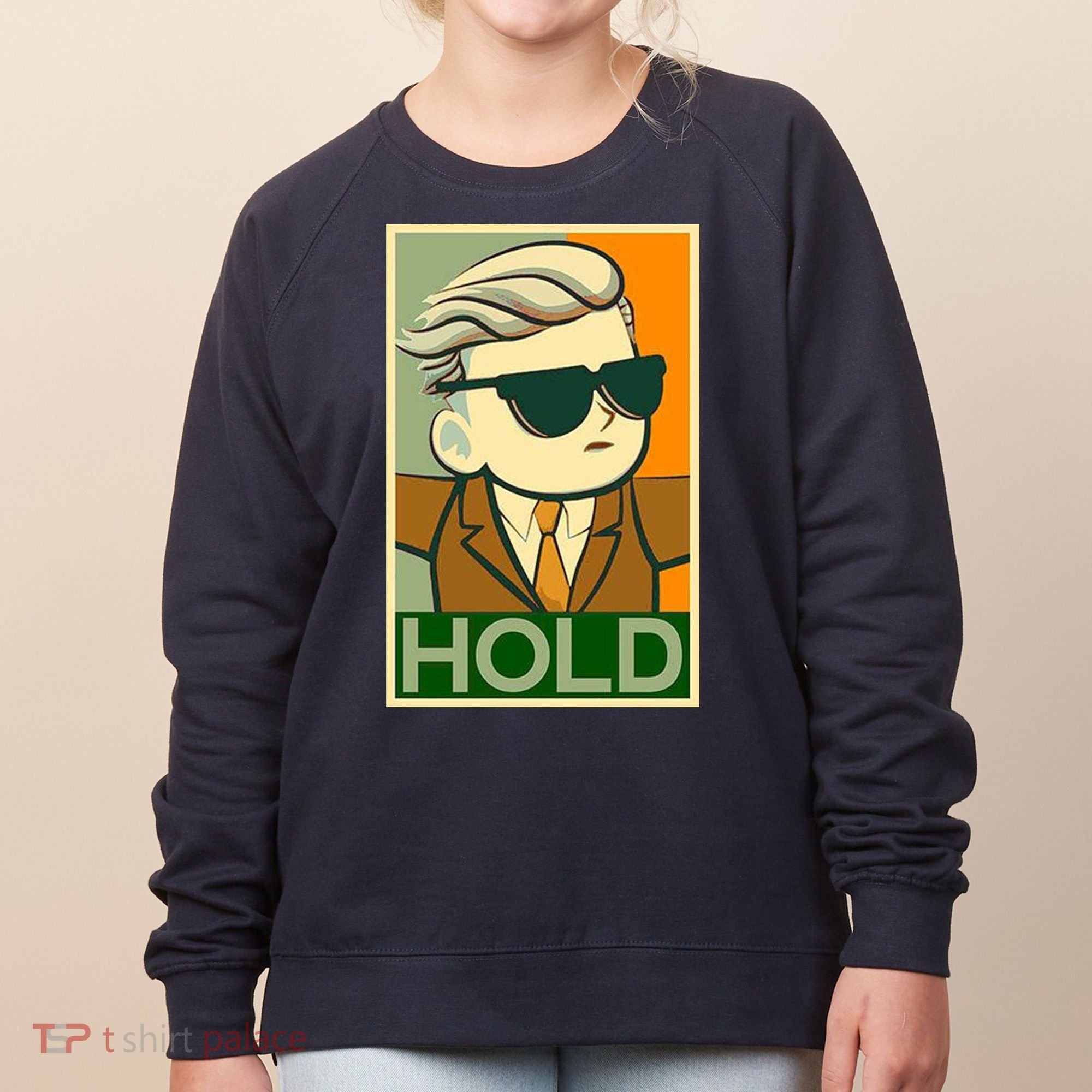 Hold Crypto Currency Cartoon Women's Sweatshirt