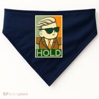 Hold Crypto Currency Cartoon USA-Made Doggie Bandana thumb 0