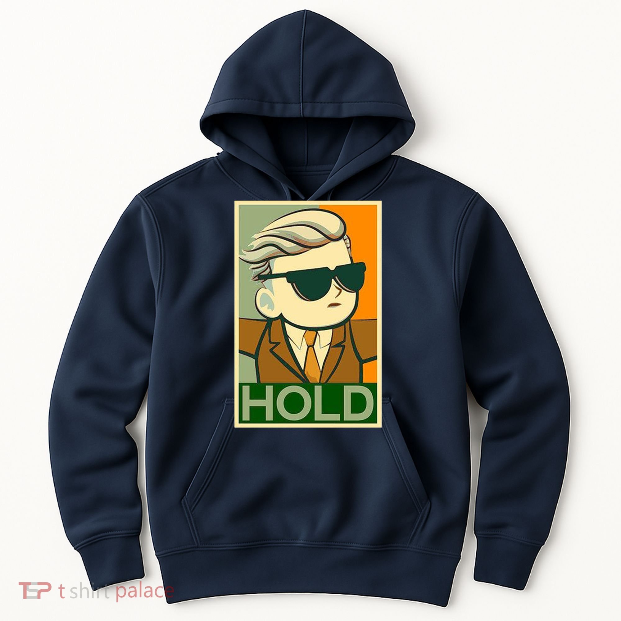 Hold Crypto Currency Cartoon Hoodie