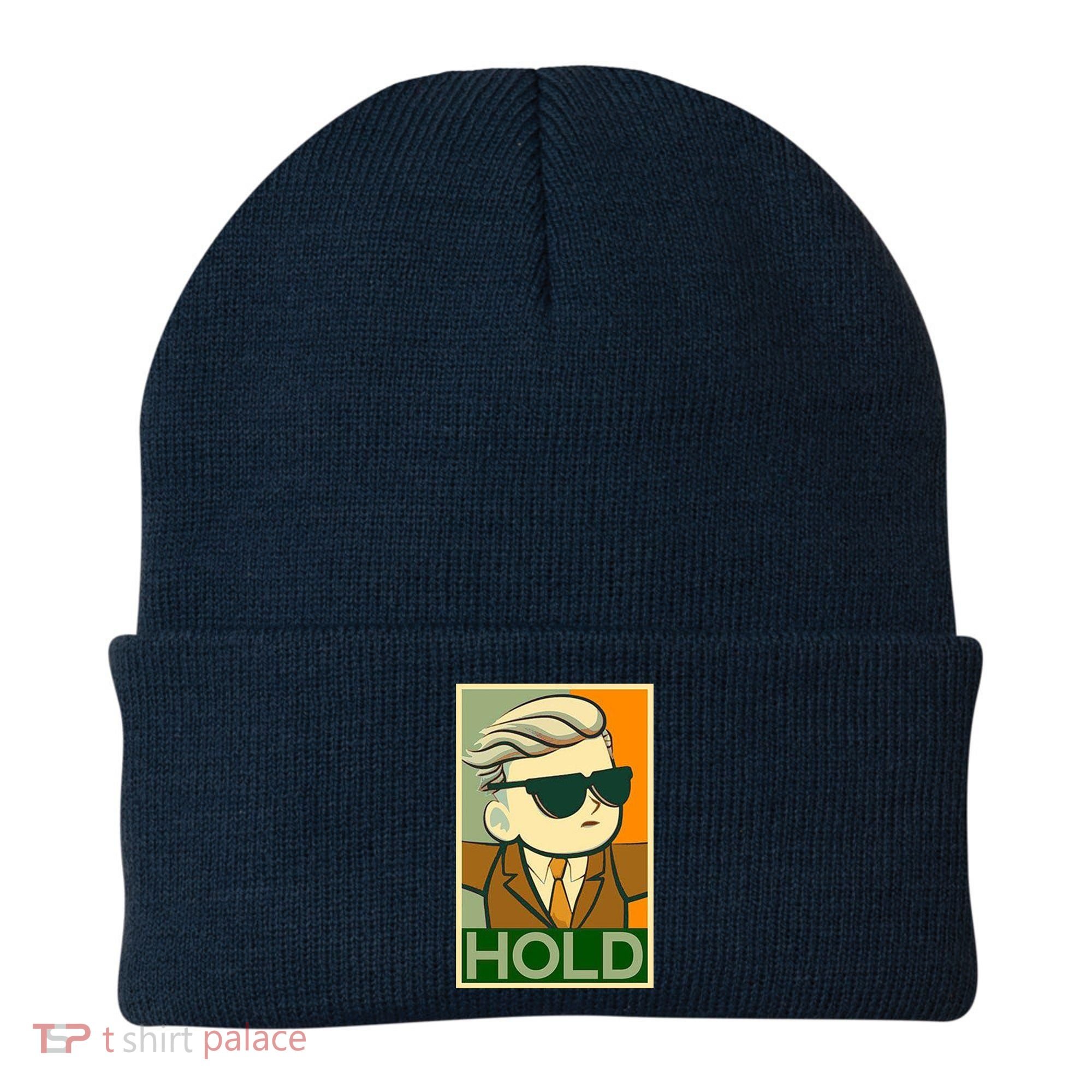 Hold Crypto Currency Cartoon Beanie