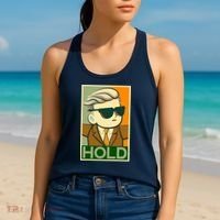 Hold Crypto Currency Cartoon Women's Tank Top thumb 2