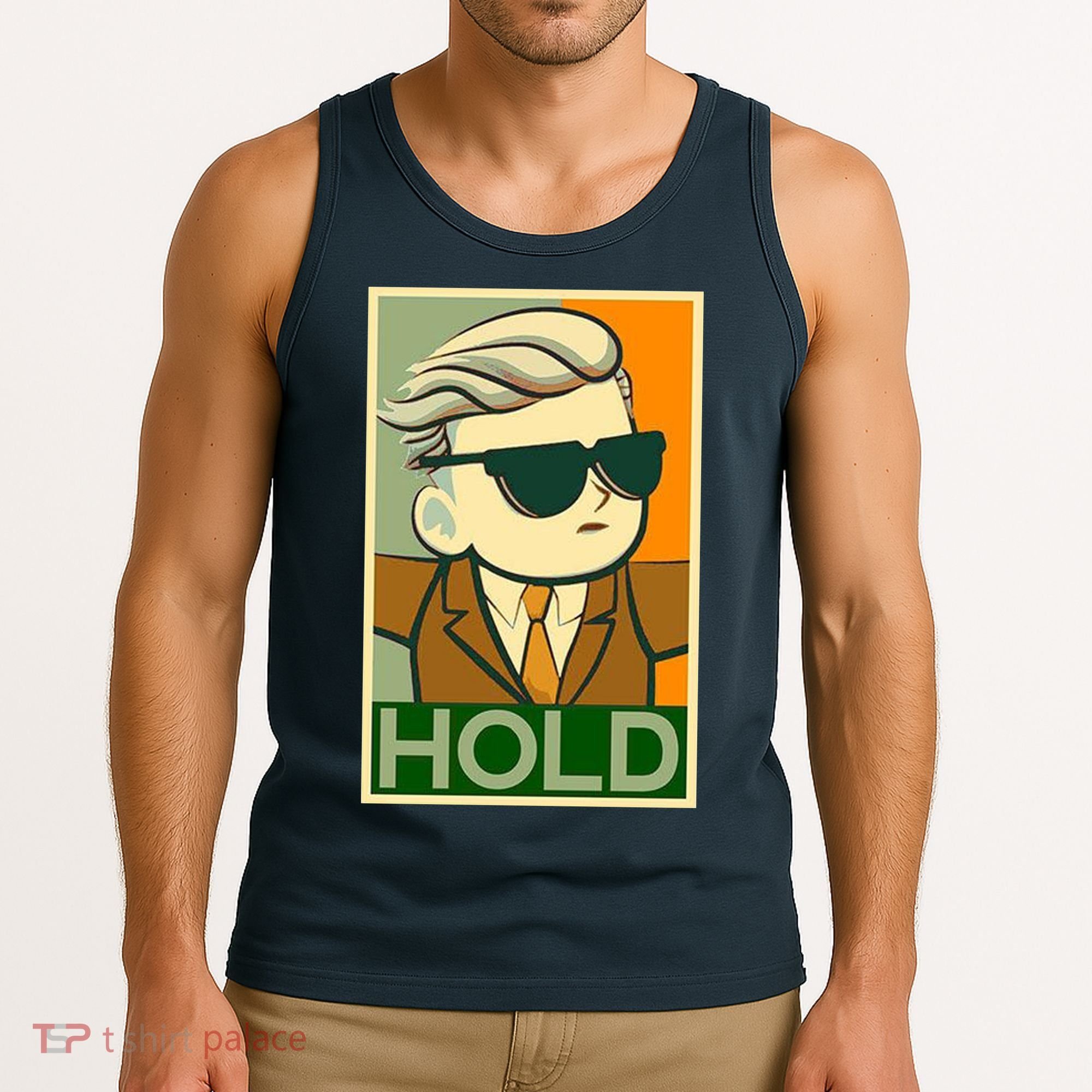 Hold Crypto Currency Cartoon Tank Top