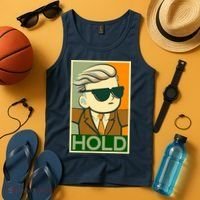 Hold Crypto Currency Cartoon Tank Top thumb 4