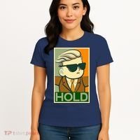 Hold Crypto Currency Cartoon Women's T-Shirt thumb 4